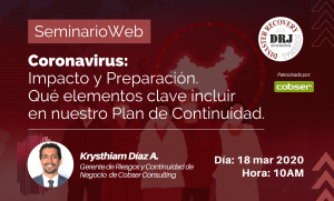 Promoción webinar Coronavirus